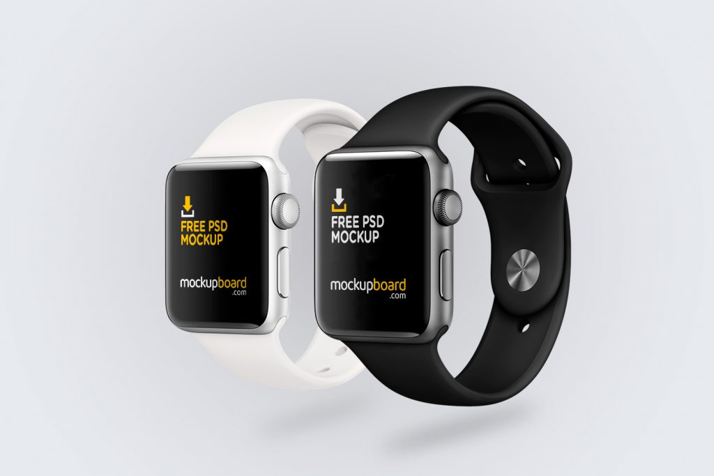 Free Apple Watch Mockup created in Photoshop