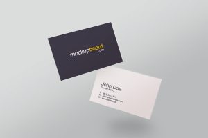 A new business card free mockup designed in Adobe Photoshop