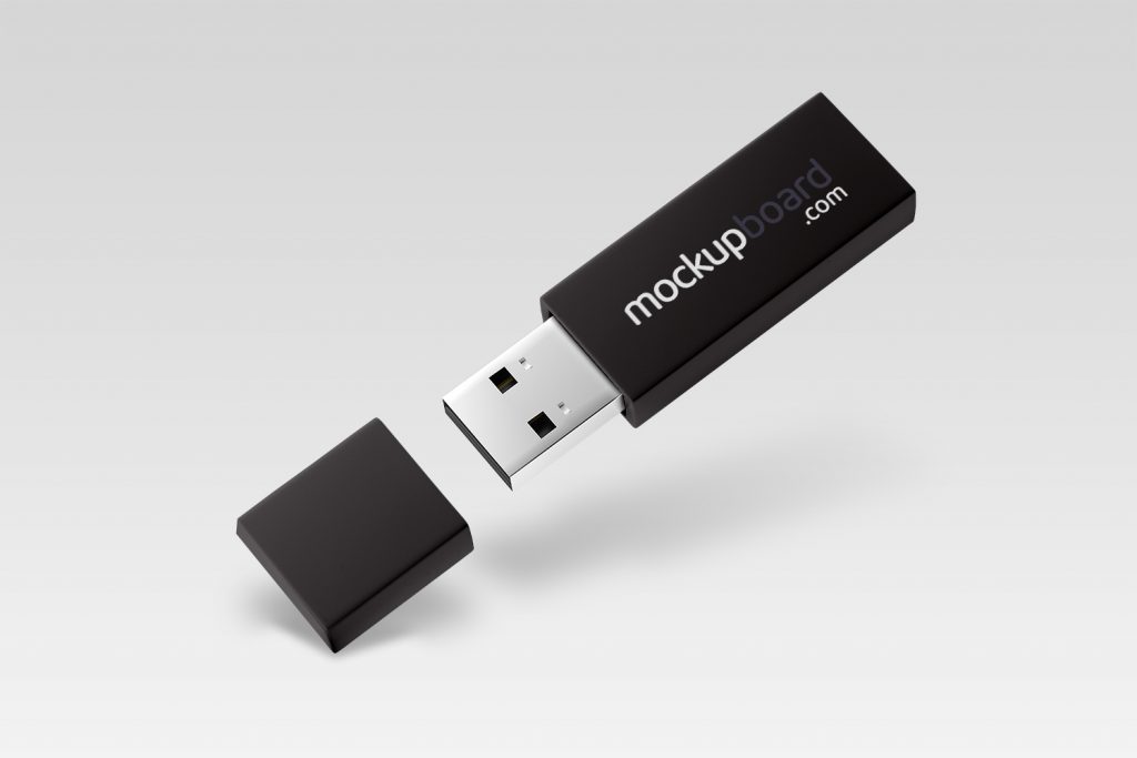 USB Flash Drive PSD File Mockup