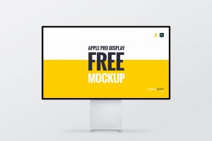 Free photo-based Apple Pro Display Mockup